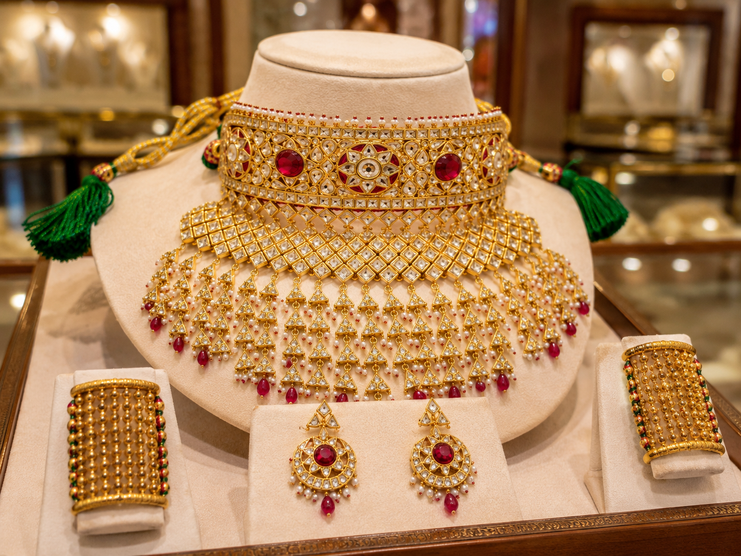 Kundan Choker Necklace Set
