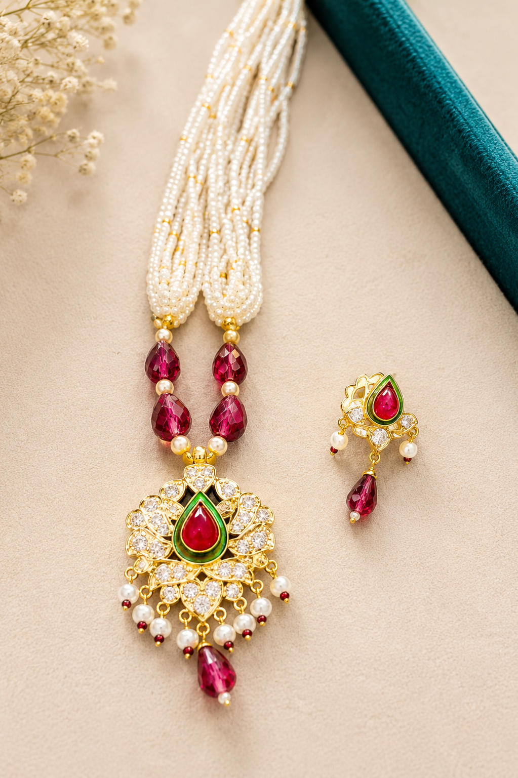 Pearl Mala Polki Mangalsutra