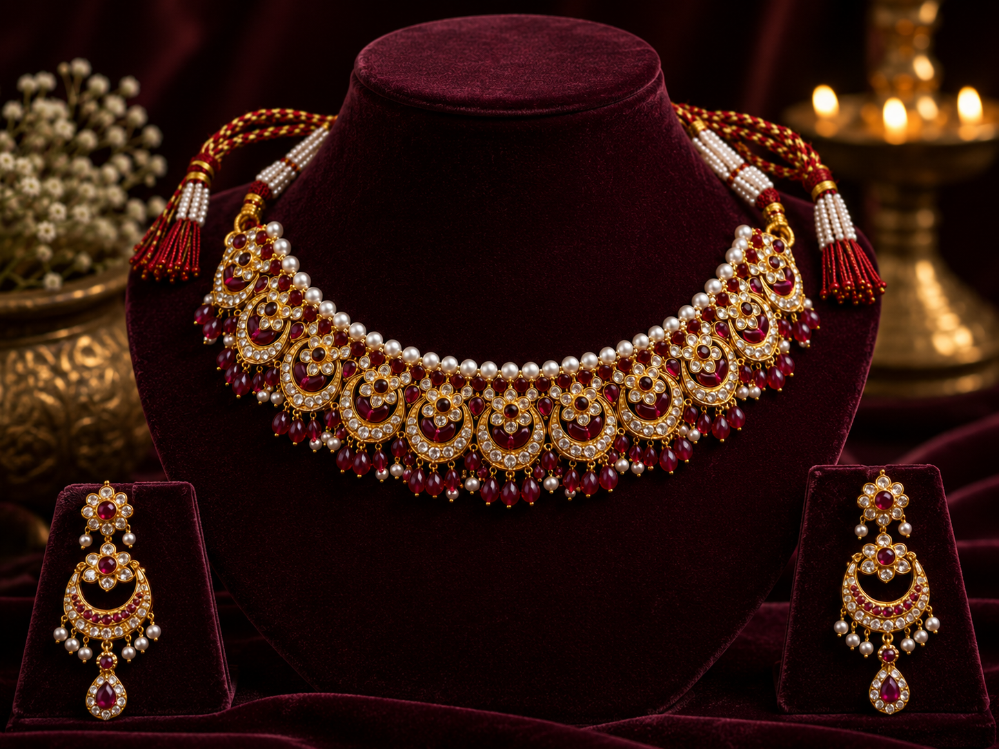 Classic Ruby Choker Set