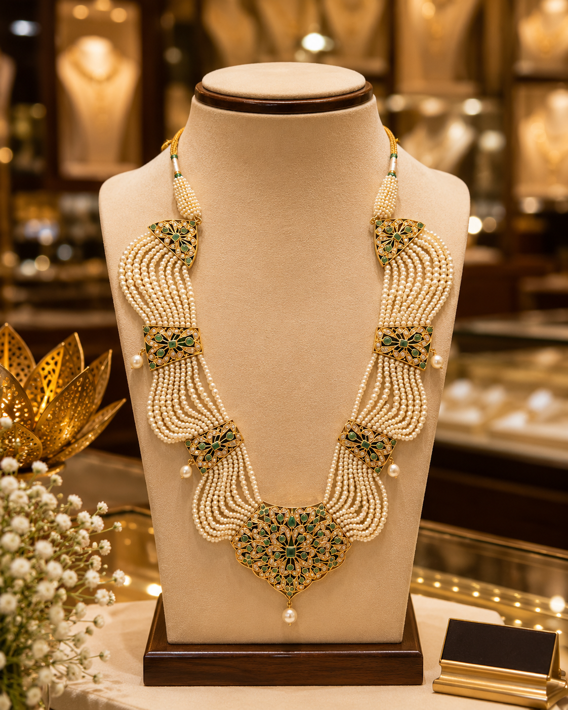 Royal Meenakari Pearl Necklace