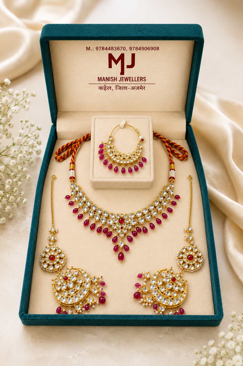 Polki Necklace Box Set